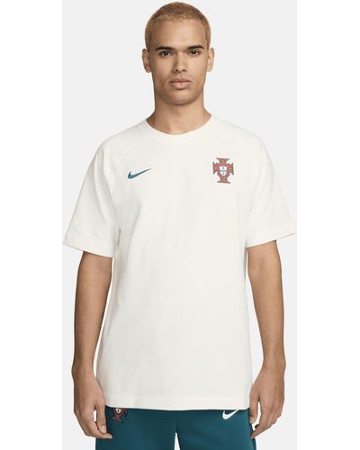 Nike Portugal Travel Football Short-sleeve Top - White