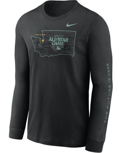 Nike Arizona Diamondbacks Diamond Mlb Long-sleeve T-shirt in Gray