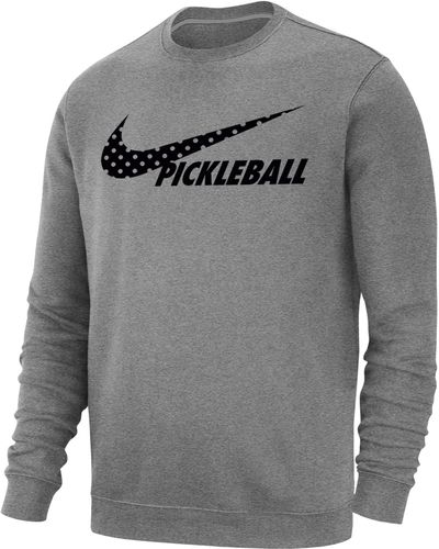 Nike Sportswear Club Fleece Pickleball Sweatshirt - Gray