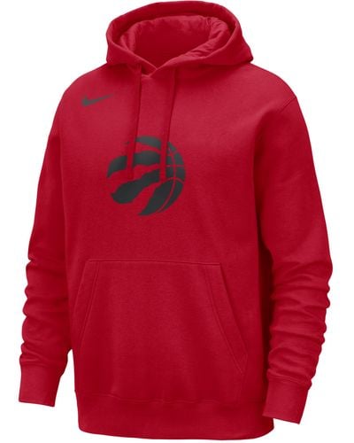 Nike Toronto Raptors Club Nba Pullover Hoodie Cotton - Red