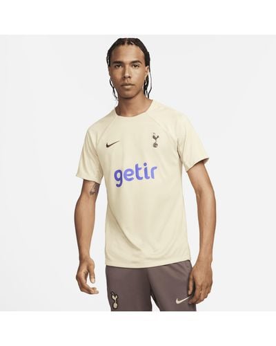Nike Tottenham Hotspur Strike Third Dri-fit Football Short-sleeve Knit Top 50% Recycled Polyester - Natural