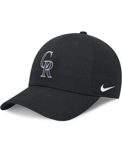 Nike Colorado Rockies Evergreen Club Adjustable Hat At Nordstrom - Black