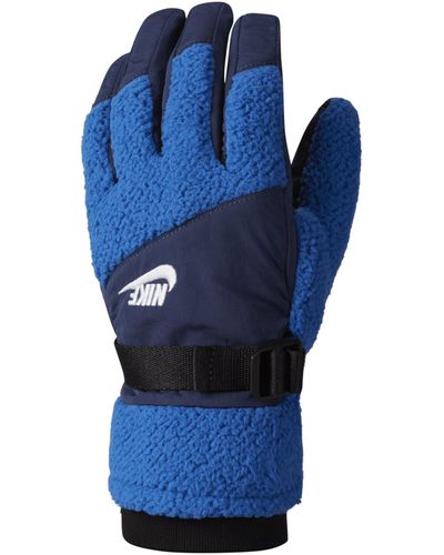 Nike Fleece Gloves - Blue