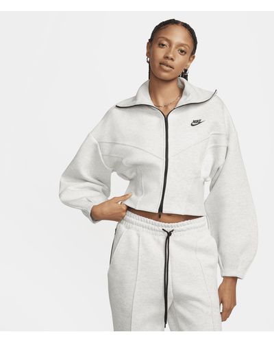Nike Sportswear Tech Fleece Loose Full-zip Track Jacket - White