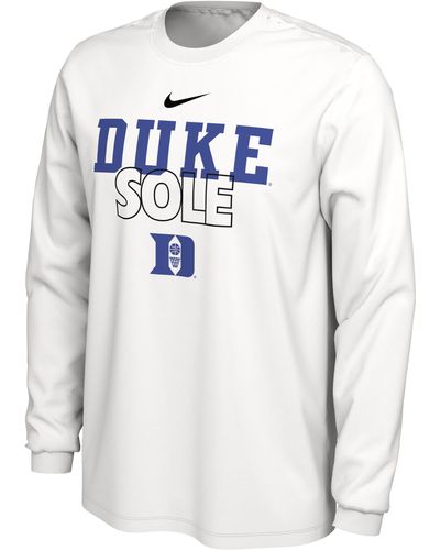 Nike Kentucky Legend Dri-fit College Long-sleeve T-shirt In White, - Blue
