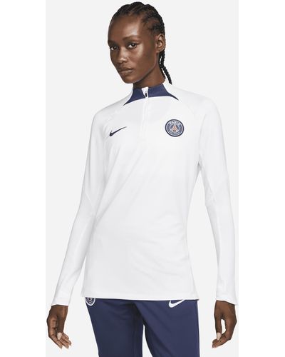 Nike Paris Saint-germain Strike Dri-fit Football Drill Top - White