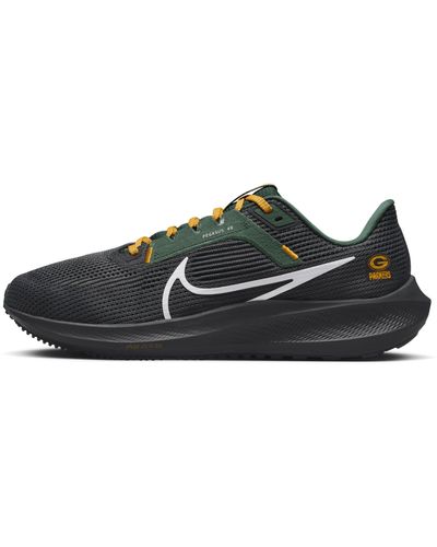 Nike Pegasus 40 (nfl Green Bay Packers) Road Running Shoes - Black