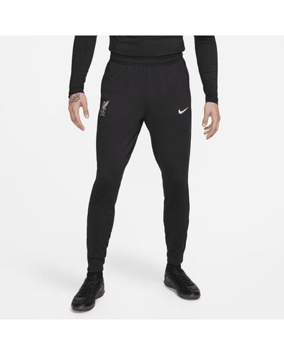 Nike Liverpool F.c. Strike Dri-fit Football Knit Trousers - Black