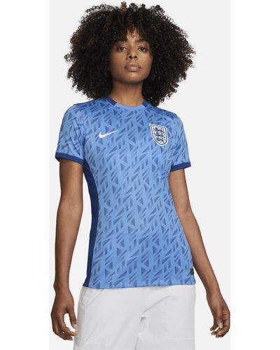 Nike England 2023 Lionesses Stadium Away Dri-fit Football Shirt 50% Recycled Polyester - Blue
