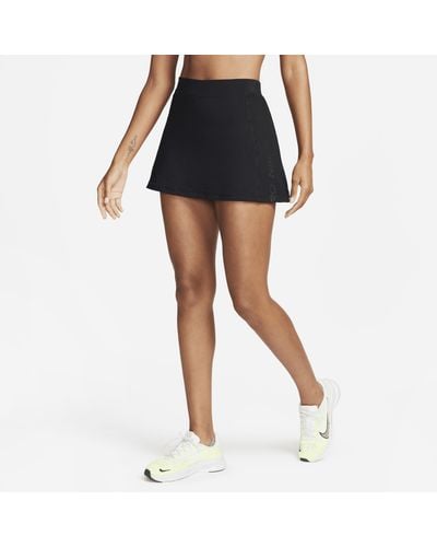 Nike Pro Dri-fit High-waisted 3" Skort With Pockets - Black