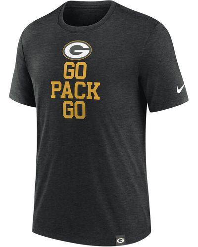 Nike Green Bay Packers Blitz Nfl T-shirt - Black