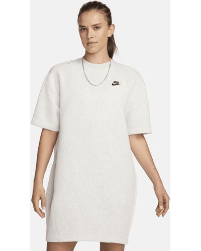 Nike Sportswear Tech Fleece Oversized Dress - White