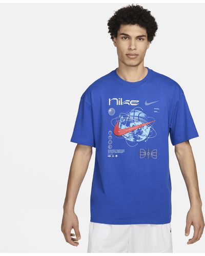 Nike Max90 Basketball T-shirt Cotton - Blue