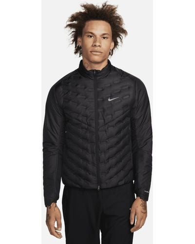 Nike Therma-fit Adv Aeroloft Repel Down Running Jacket 50% Recycled Polyester - Black