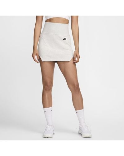 Nike Sportswear Tech Fleece High-waisted Mini Skirt - White