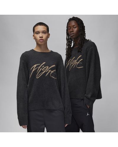 Nike Jordan Flight Heritage Crop Sweater Fleece - Black