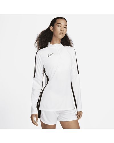 Nike Dri-fit Academy Soccer Drill Top In White,