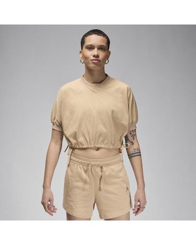 Nike Knit Cropped Top - Natural