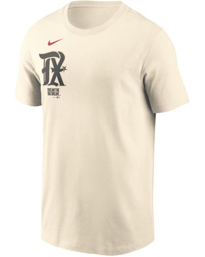 Nike Jacob Degrom Texas Rangers City Connect Fuse Mlb T-shirt - Natural