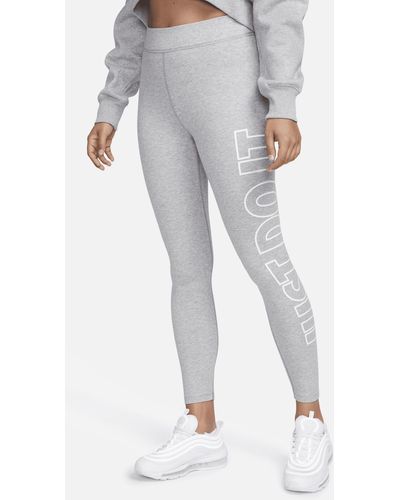 Nike Sportswear Classics Graphic High-waisted Leggings - Gray