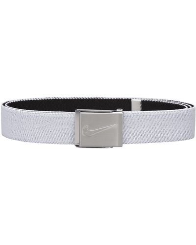 Nike Reversible Stretch Web Golf Belt - White