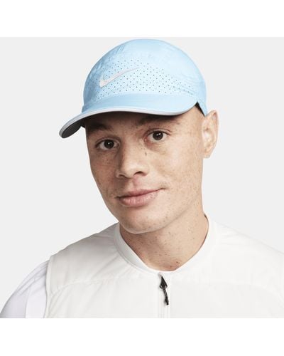 Nike Dri-fit Adv Fly Unstructured Reflective Cap - Blue