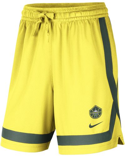 Nike Seattle Storm Wnba Practice Shorts - Yellow