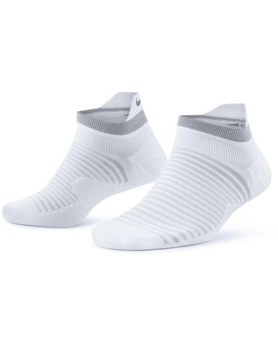 Nike Spark Lightweight No-show Running Socks Polyester - White