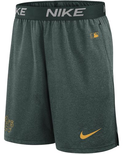 Nike Oakland Athletics Authentic Collection Practice Dri-fit Mlb Shorts - Green