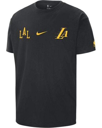 Nike Los Angeles Lakers 2023/24 City Edition Nba Courtside Max90 T-shirt - Black