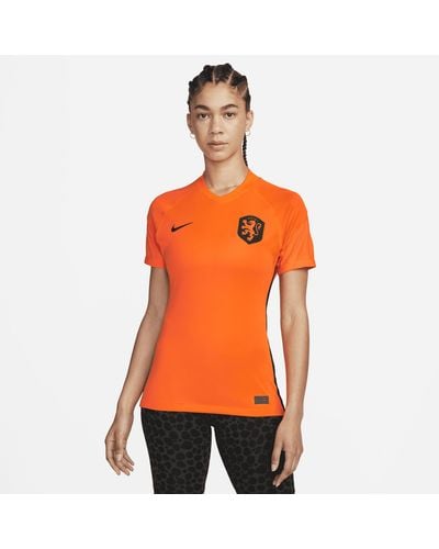Nike Netherlands 2022 Stadium Home Dri-fit Soccer Jersey - Orange