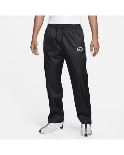 Nike Pantaloni da basket con bottoni laterali dri-fit dna - Nero