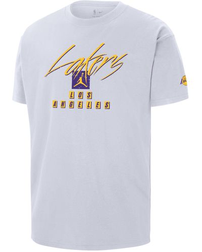 White Nike NBA LA Lakers Essential Graphics T-Shirt - JD Sports Ireland