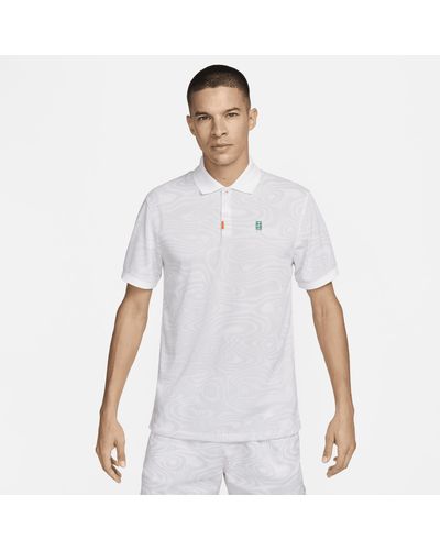 Nike Polo da tennis dri-fit the polo heritage - Bianco