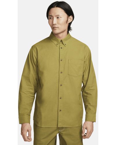 Nike Life Long-sleeve Oxford Button-down Shirt - Green