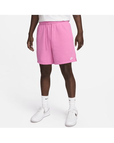 Nike Club French Terry Flow Shorts - Pink
