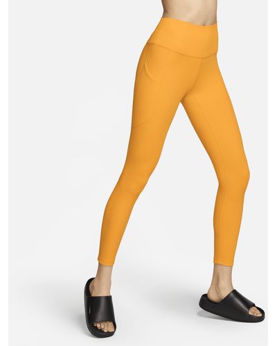 Nike One High-waisted 7/8 Leggings With Pockets - Orange