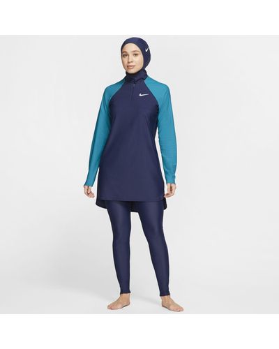 Nike Victory Full-coverage Slim Swim Pants - Blue