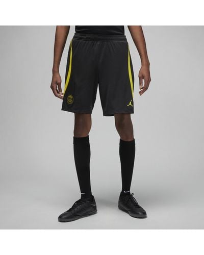 Nike Paris Saint-germain Strike Jordan Dri-fit Knit Football Shorts - Black