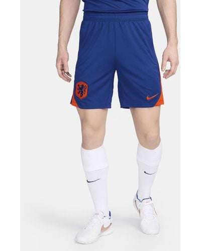 Nike Netherlands Strike Dri-fit Football Knit Shorts 50% Recycled Polyester - Blue