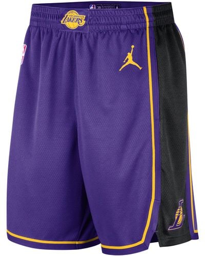 Nike Los Angeles Lakers Statement Edition Swingman Jordan Dri-fit Nba-basketbalshorts - Paars