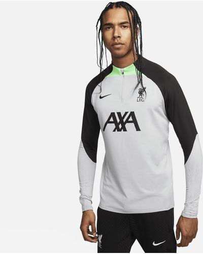 Nike Liverpool Fc Strike Dri-fit Soccer Drill Top - Gray