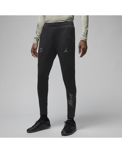 Nike Paris Saint-germain Strike Third Jordan Dri-fit Football Knit Pants 50% Recycled Polyester - Black