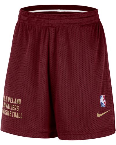 Nike Cleveland Cavaliers Nba Mesh Shorts - Red
