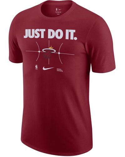 Nike Miami Heat Essential Nba T-shirt - Red