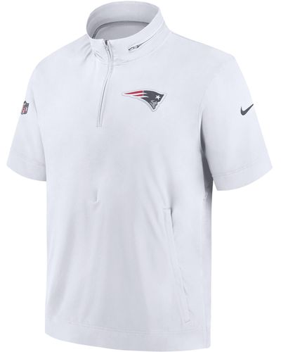 Nike Sideline Coach (nfl New England Patriots) Short-sleeve Jacket - Blue