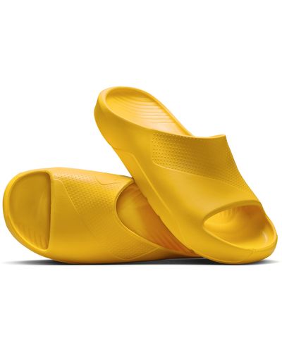 nike slippers yellow