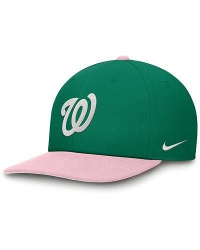 Nike Washington Nationals Malachite Pro Dri-fit Mlb Adjustable Hat - Green