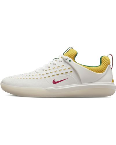 Nike Sb Nyjah 3 Prm Skate Shoes In White,