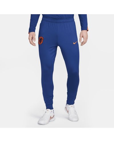 Nike Netherlands Strike Dri-fit Football Knit Trousers Polyester - Blue